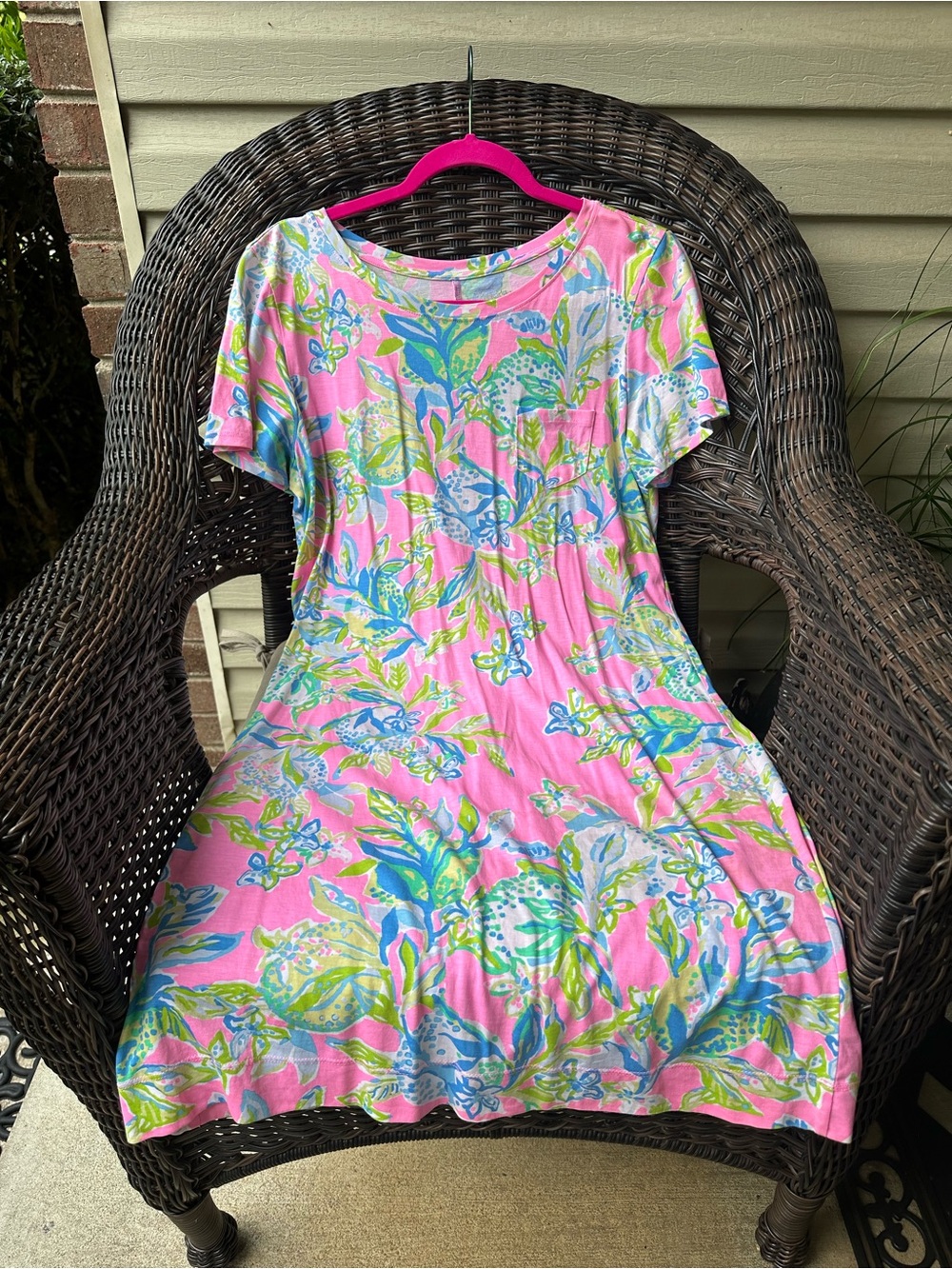Lilly Pulitzer Declan Dress "Squeeze The Day" L